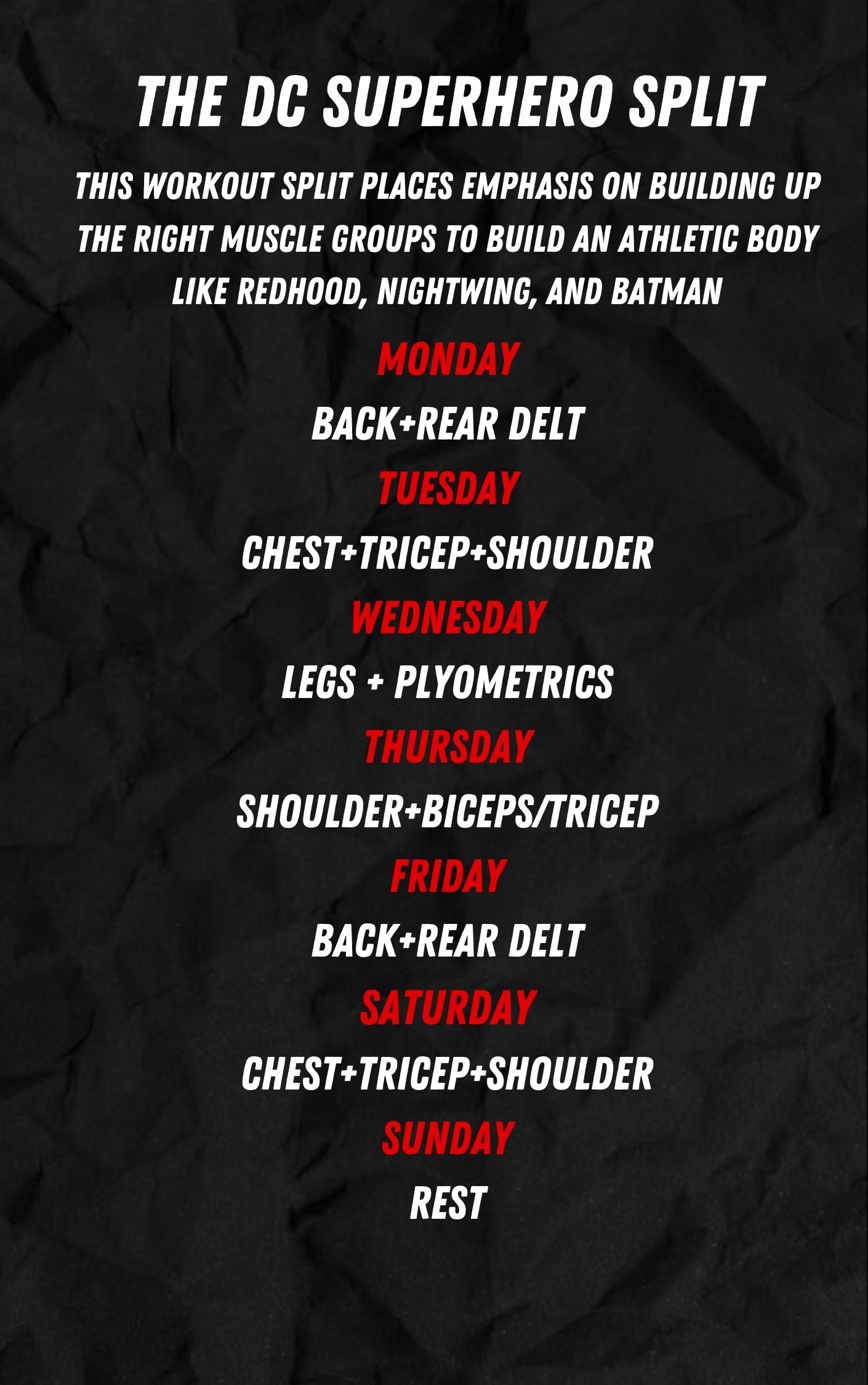 The Redhood Physique Program