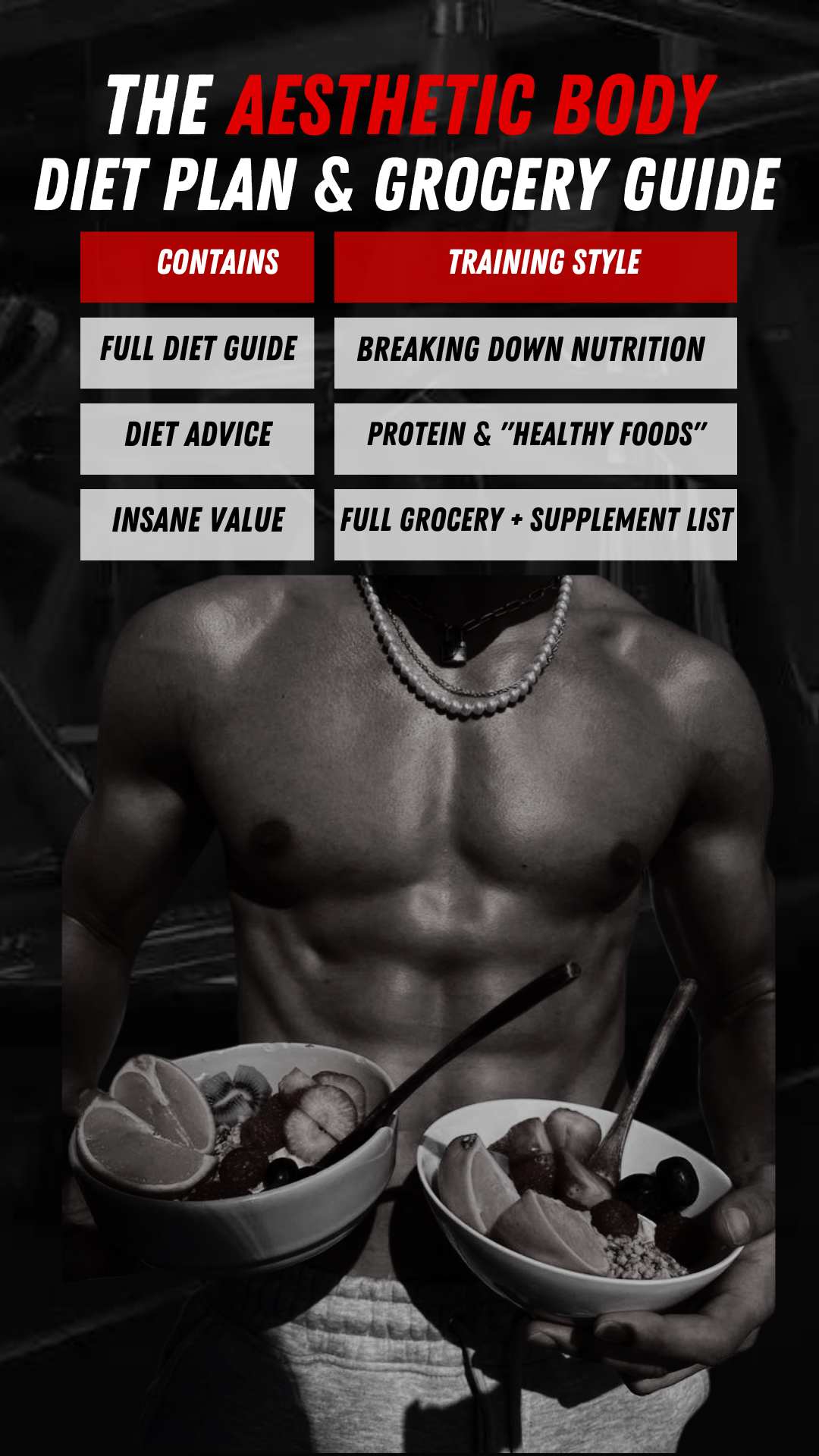 The Aesthetic Body Diet Plan & Grocery Guide